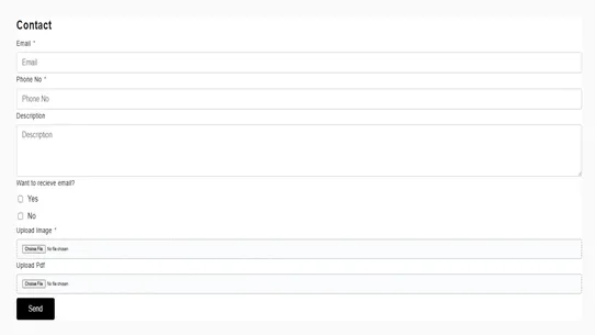 File Upload Form Builder screenshot