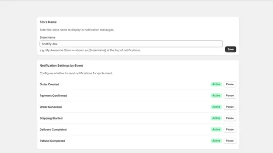 Knotify screenshot