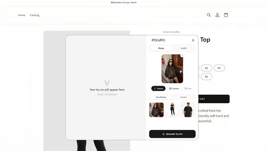 Polypo AI Try‑On screenshot