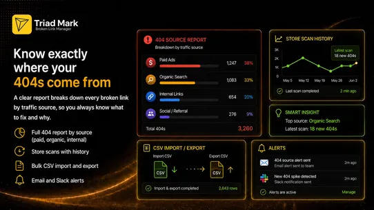 TM AI Broken Link Manager screenshot