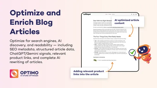 Optimo: AI Store Optimizer screenshot