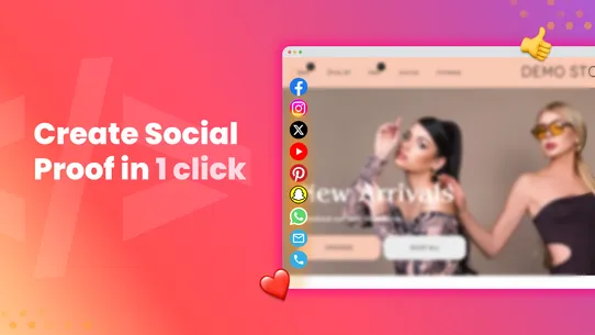 Social Bar: Social Media Icons screenshot