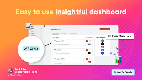 Social Bar: Social Media Icons screenshot