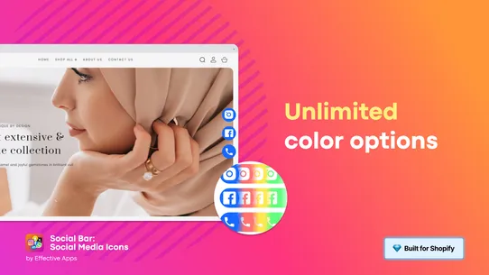 Social Bar: Social Media Icons screenshot