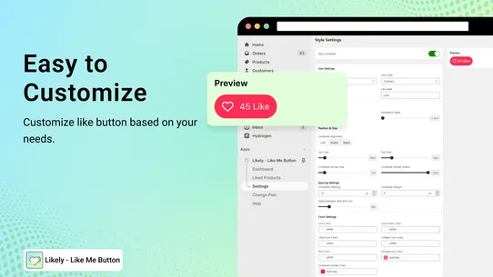 Likely ‑ Like Me Button screenshot