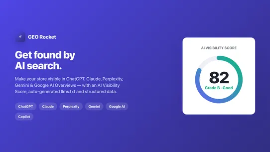 GEO Rocket: AI SEO &amp; llms.txt screenshot
