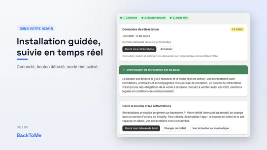 BackToMe : rétractation UE screenshot