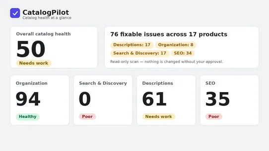 CatalogPilot screenshot