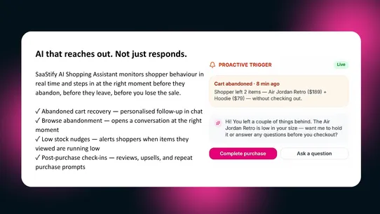 SaaStify GRU ‑ AI Shopping screenshot