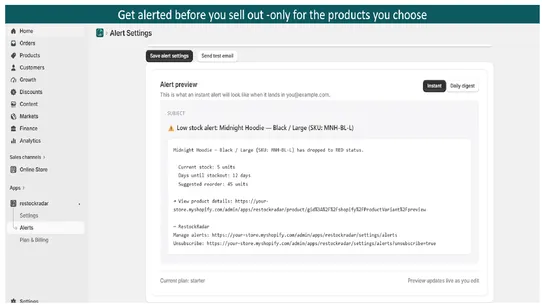 RestockRadar screenshot