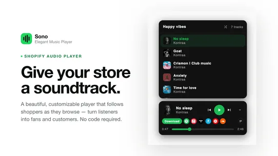 Sono: Elegant Music Player screenshot