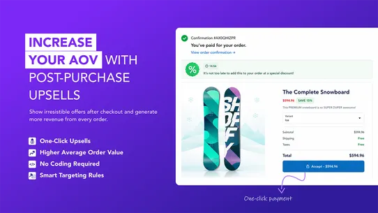 Post Purchase Upsell ‑ MT screenshot