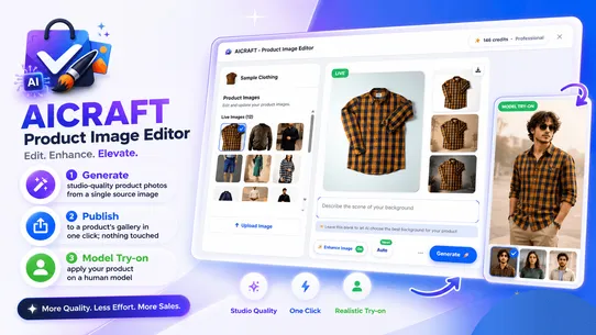 AICRAFT ‑ Product Image Editor screenshot
