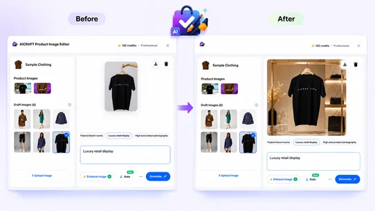 AICRAFT ‑ Product Image Editor screenshot