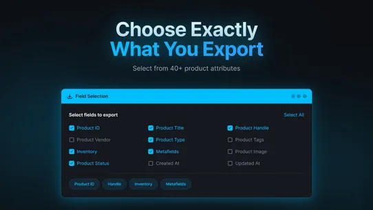 Product Data Exporter Pro screenshot