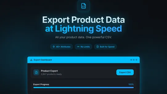 Product Data Exporter Pro screenshot