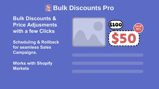 Bulk Discounts Pro Sale Prices screenshot