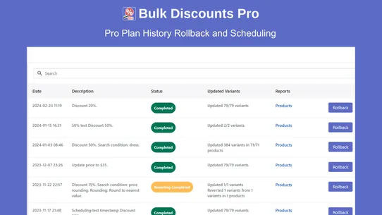 Bulk Discounts Pro Sale Prices screenshot