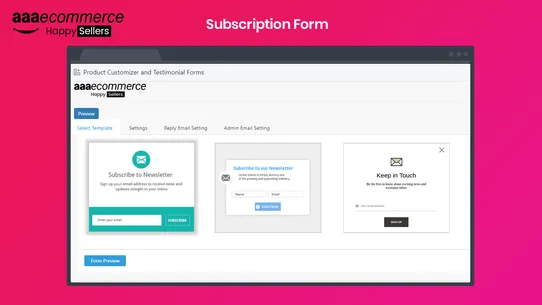 AAA Product Options + Forms screenshot