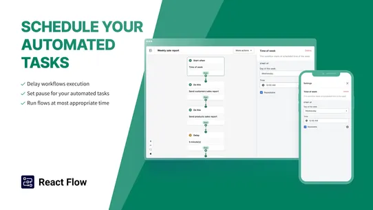 Workflow Automation—React Flow screenshot