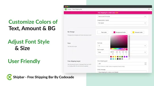 Shipbar ‑ Free Shipping Bar screenshot