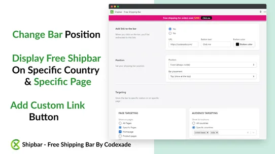 Shipbar ‑ Free Shipping Bar screenshot