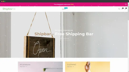 Shipbar ‑ Free Shipping Bar screenshot