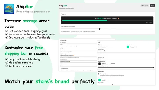 ShipBar ‑ Free Shipping Bar screenshot