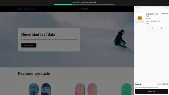 ShipBar ‑ Free Shipping Bar screenshot