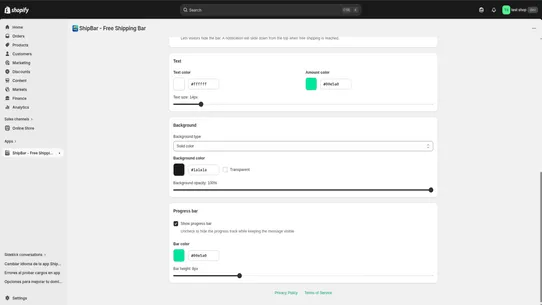 ShipBar ‑ Free Shipping Bar screenshot