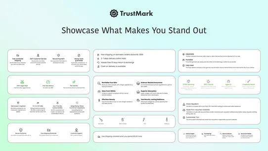 Trust Badges &amp; Icons TrustMark screenshot
