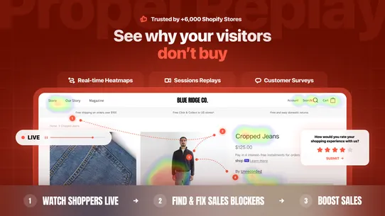 Propel Replay, Survey, Heatmap screenshot