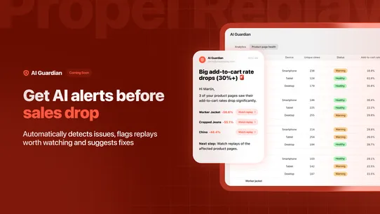 Propel Replay, Survey, Heatmap screenshot
