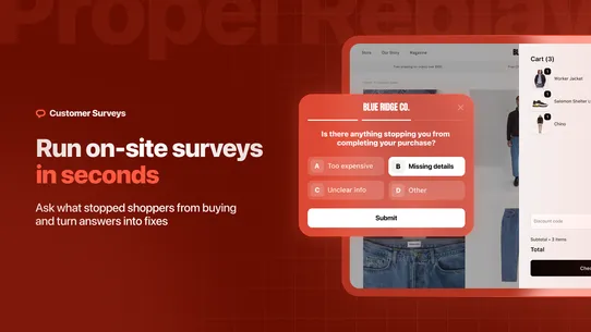 Propel Replay, Survey, Heatmap screenshot