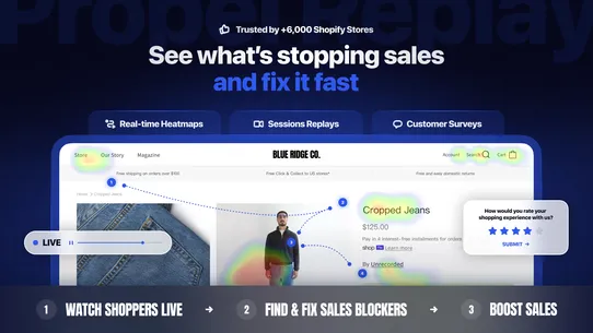 Propel Replay, Survey, Heatmap screenshot