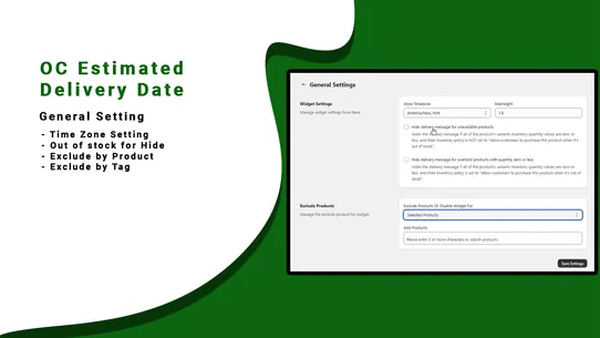 OC Estimated Delivery Date screenshot