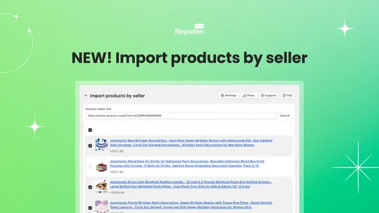 Reputon Amazon Importer screenshot