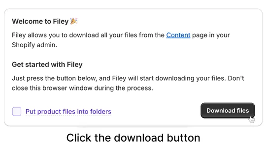 Filey ‑ Files Backup &amp; Export screenshot