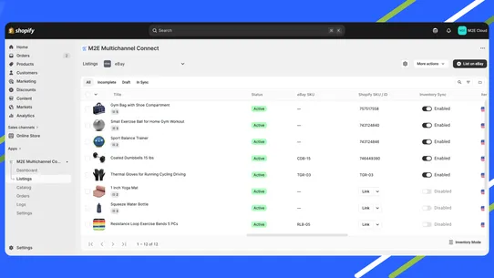 M2E Multichannel Connect screenshot