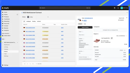 M2E Multichannel Connect screenshot