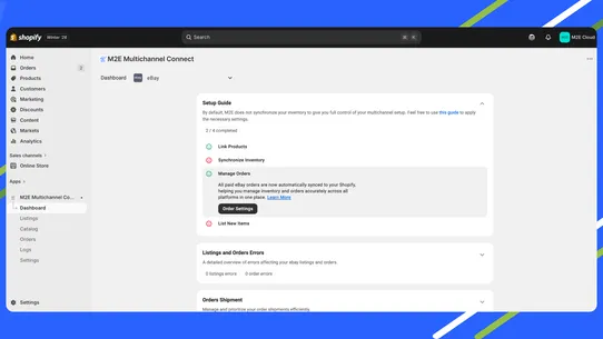 M2E Multichannel Connect screenshot