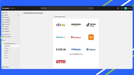 M2E Multichannel Connect screenshot