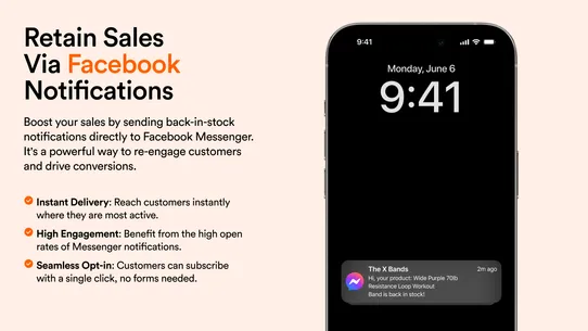 A1: back in stock | sms alerts screenshot