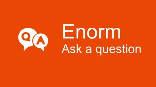 Enorm Ask a question screenshot