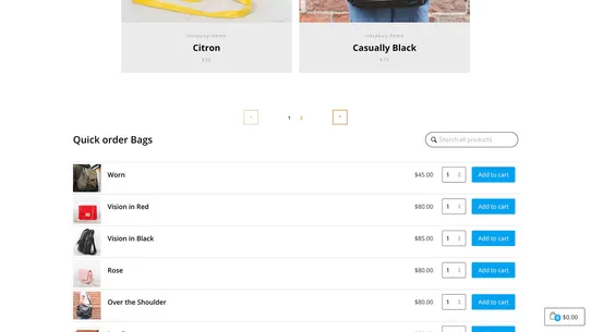 InstaBuy Quick Order Forms screenshot