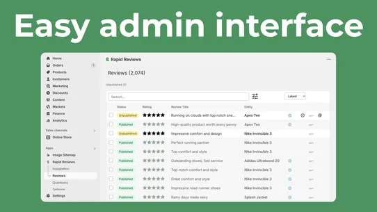 Rapid Reviews: Product Reviews screenshot