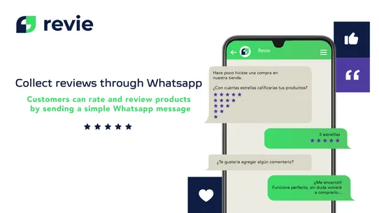 Revie: Reviews via Whatsapp screenshot