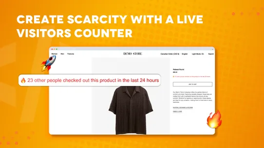 Livo: Scarcity Visitor Counter screenshot