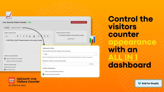 Livo: Scarcity Visitor Counter screenshot