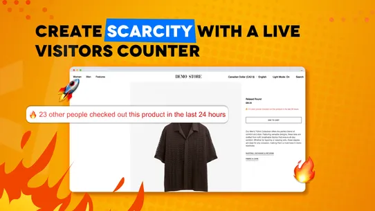 Livo: Scarcity Visitor Counter screenshot